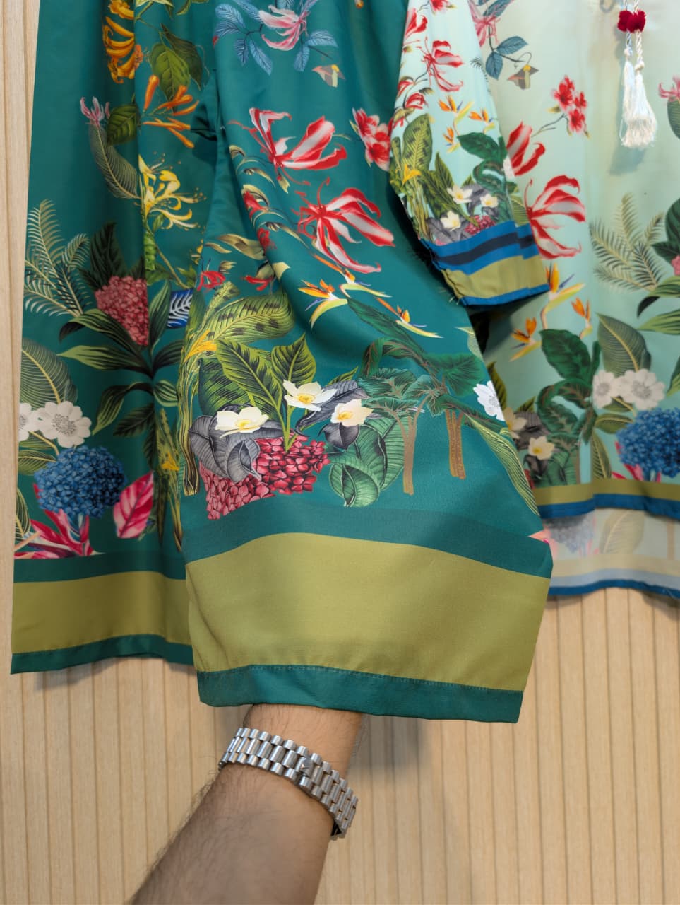 ETHNC INSPIRED — PREMIUM SUMMER SILK 2 PIECE SUIT 🌸 Sea Green