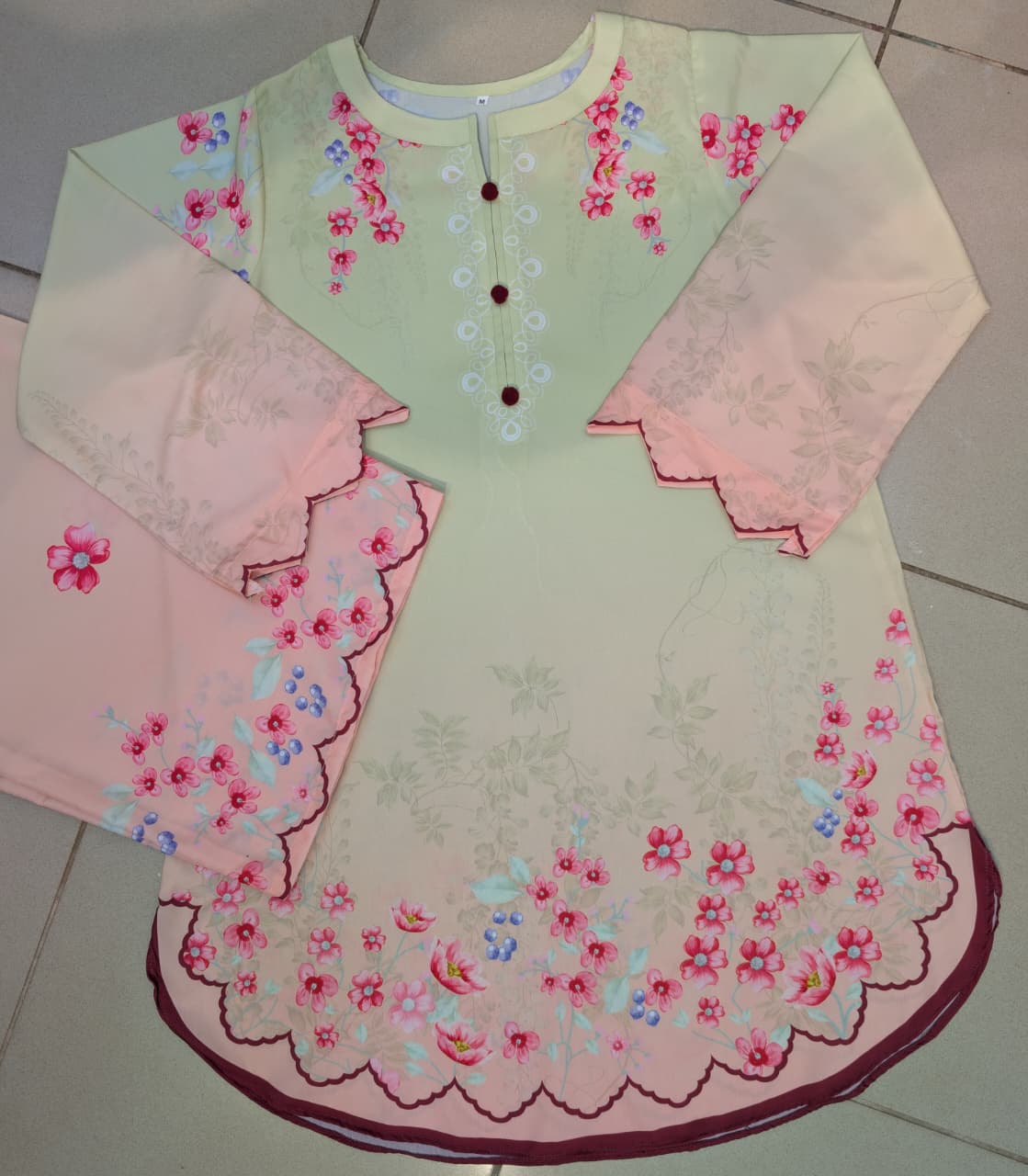 ETHNC INSPIRED — PREMIUM SUMMER SILK 2 PIECE SUIT 🌸 Pista