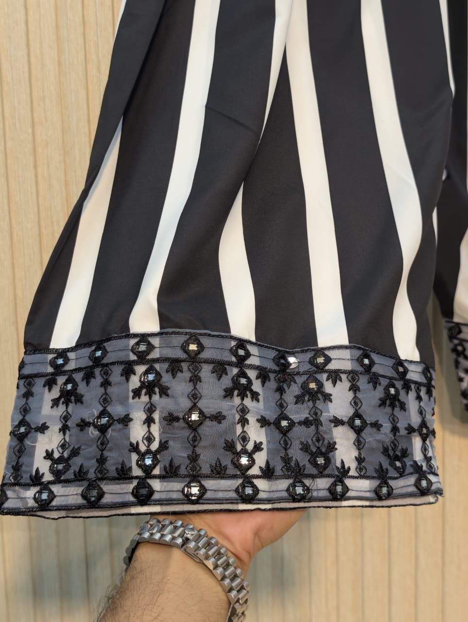 CHARIZMA INSPIRED & BLACK & WHITE EMBROIDERED 3-PIECE SUIT