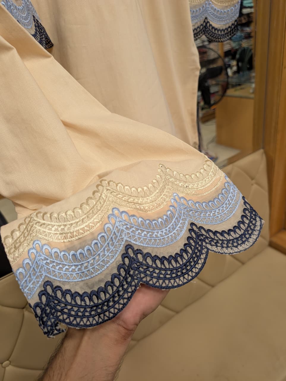 ZAINAB CHOTTANI INSPIRED FREESIA EMB 2 PIECE SUIT (SKIN)