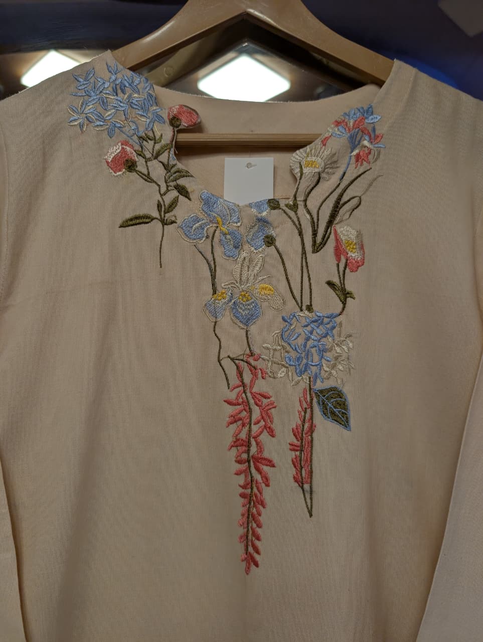 ZAINAB CHOTTANI INSPIRED FREESIA EMB 2 PIECE SUIT (SKIN)