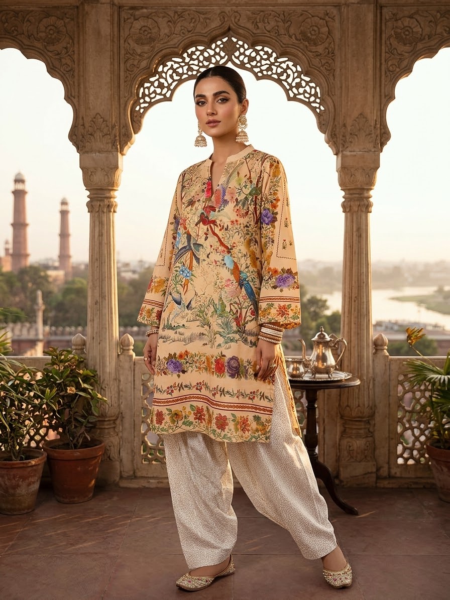 MUZANG FARSHI (Ethnc Inspired) – 2 Piece Suit Jungle