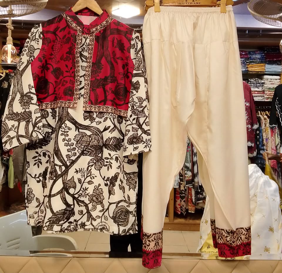 FIHA INSPIRED BY ZAINAB CHOTTANI | KOTI 3-PIECE CO-ORD SET