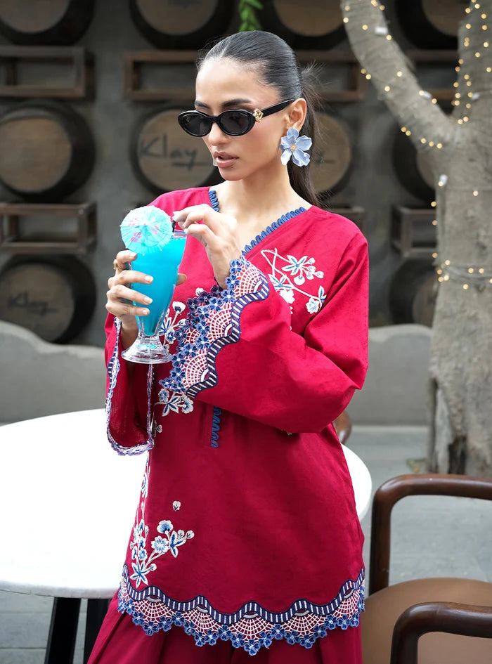 ZAINAB CHOTTANI INSPIRED CLEMENTINE 2 PIECE EMB SUIT