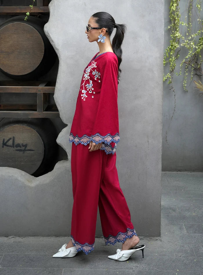 ZAINAB CHOTTANI INSPIRED CLEMENTINE 2 PIECE EMB SUIT