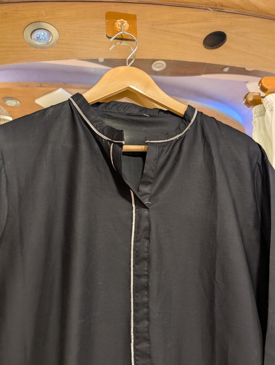 ETHNC INSPIRED NAIN SHALWAR SUIT – FORMAL BLACK & WHITE EDITION
