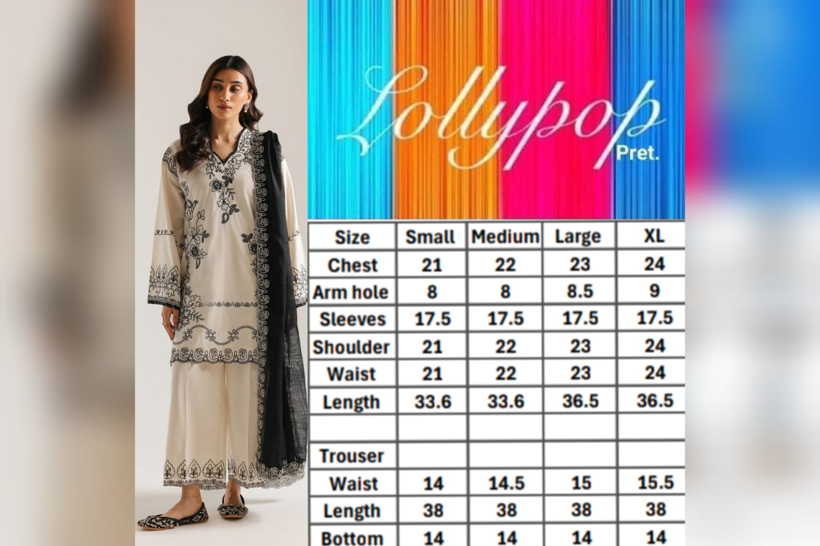 ✨ ETHNC WOMEN EMB 3 PIECE SUIT ✨
